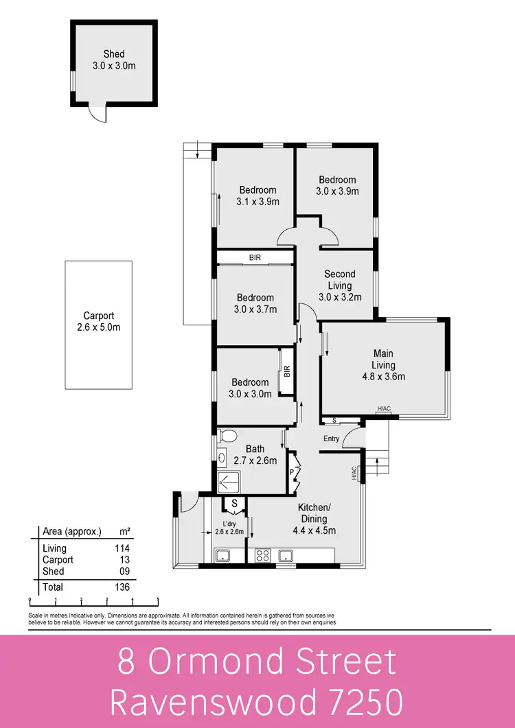 Floorplan of Homely house listing, 8 Ormond Street, Ravenswood TAS 7250