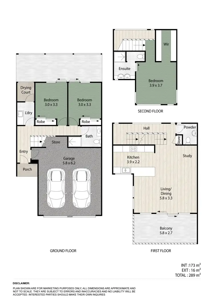 Floorplan of Homely townhouse listing, 28/24 The Corso, North Lakes QLD 4509
