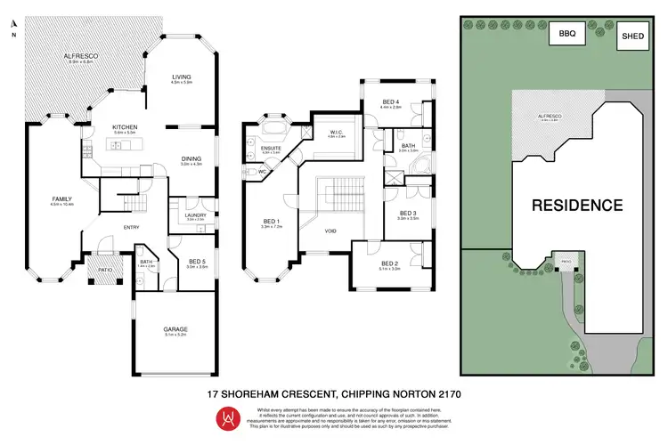 Floorplan of Homely house listing, 17 Shoreham Crescent, Chipping Norton NSW 2170
