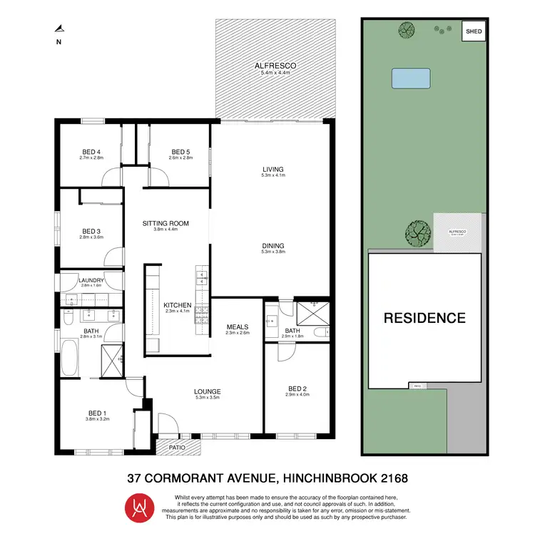 Floorplan of Homely house listing, 37 Cormorant Avenue, Hinchinbrook NSW 2168