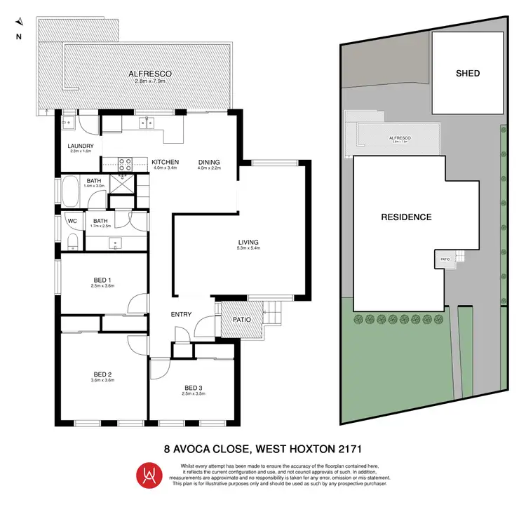 Floorplan of Homely house listing, 12 Cowper Place, Wetherill Park NSW 2164