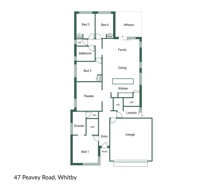 Floorplan of Homely house listing, 47 Peavey Road, Whitby WA 6123
