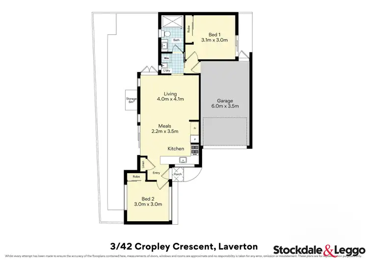 Floorplan of Homely house listing, 3/42 Cropley Crescent, Laverton VIC 3028