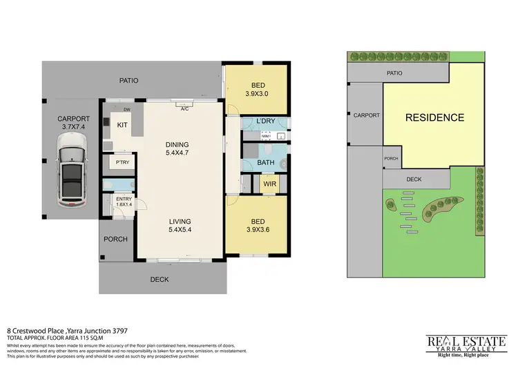 Floorplan of Homely house listing, 8 Crestwood Place, Yarra Junction VIC 3797