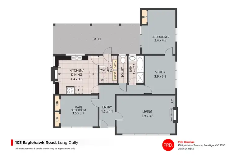 Floorplan of Homely house listing, 103 Eaglehawk Road, Long Gully VIC 3550