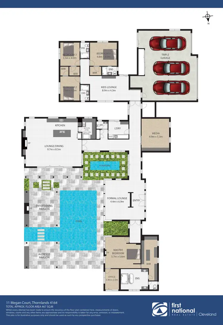 Floorplan of Homely house listing, 11 Megan Court, Thornlands QLD 4164