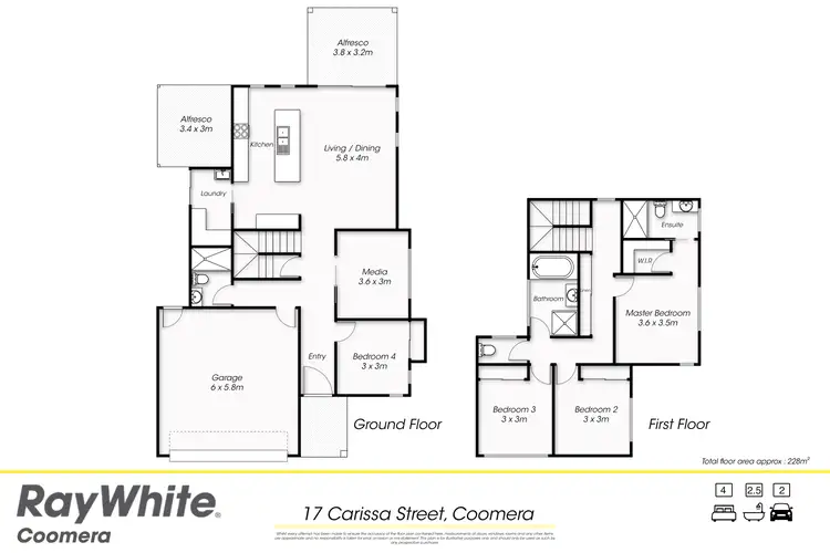 Floorplan of Homely house listing, 17 Carissa Street, Coomera QLD 4209