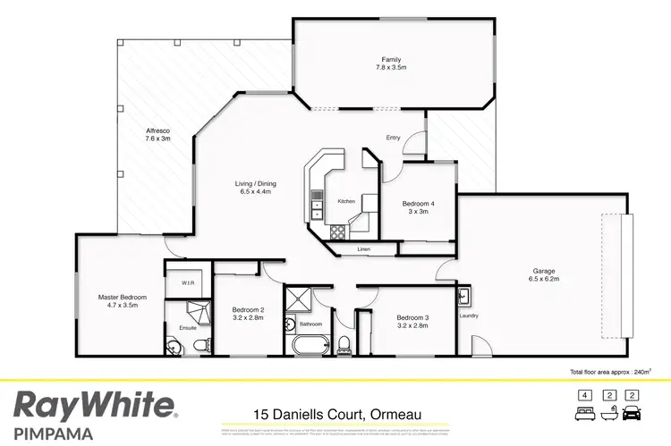 Floorplan of Homely house listing, 15 Daniells Court, Ormeau QLD 4208