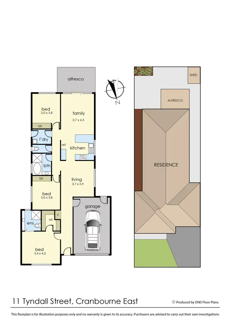 Floorplan of Homely house listing, 11 Tyndall Street, Cranbourne East VIC 3977