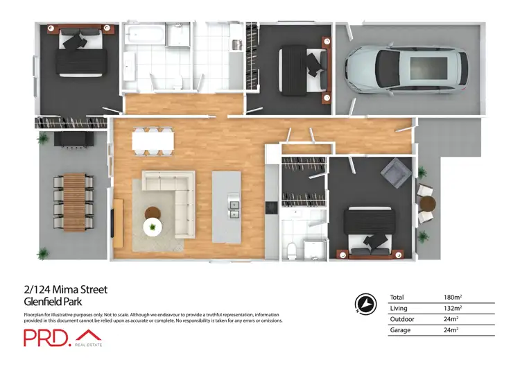 Floorplan of Homely house listing, 2/124 Mima Street, Glenfield Park NSW 2650