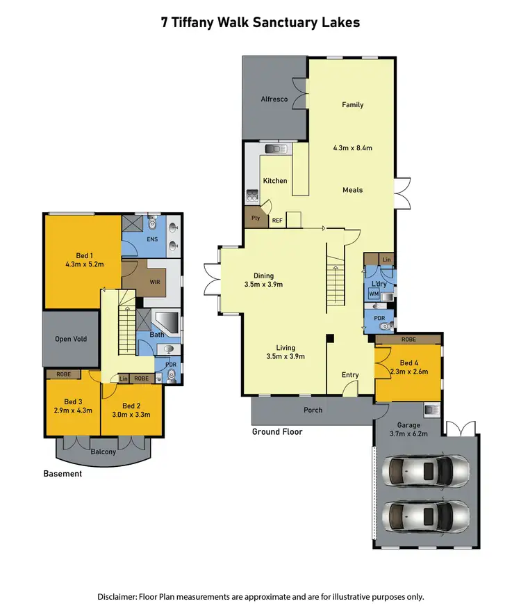 Floorplan of Homely house listing, 7 Tiffany Walk, Sanctuary Lakes VIC 3030