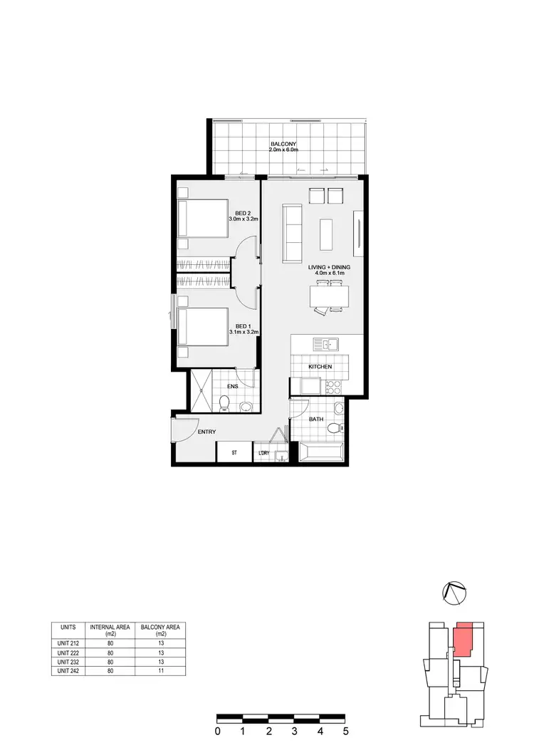 Floorplan of Homely apartment listing, 64/35-37 Barber Avenue, Penrith NSW 2750
