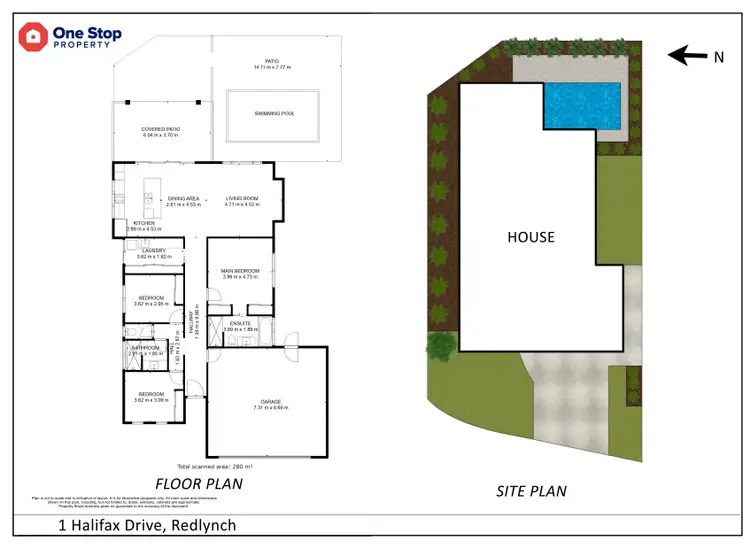 Floorplan of Homely house listing, 1 Halifax Drive, Redlynch QLD 4870