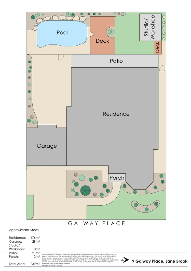 Floorplan of Homely house listing, 9 Galway Place, Jane Brook WA 6056