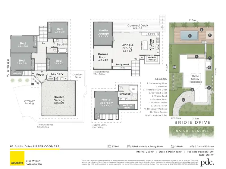 Floorplan of Homely house listing, 66 Bridie Drive, Upper Coomera QLD 4209