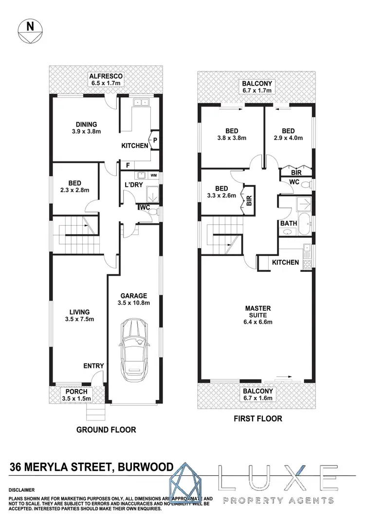 Floorplan of Homely house listing, 36 Meryla St, Burwood NSW 2134