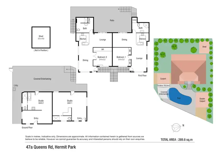 Floorplan of Homely semi-detached listing, 47A Queens Road, Hermit Park QLD 4812