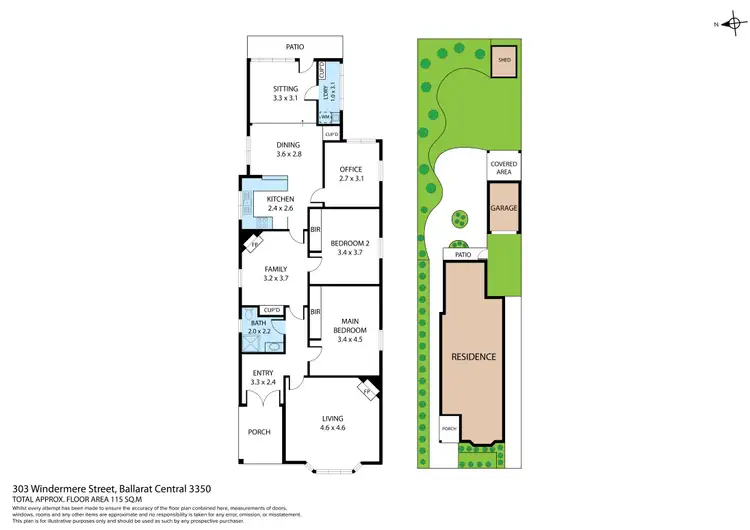 Floorplan of Homely house listing, 303 Windermere Street South, Ballarat Central VIC 3350