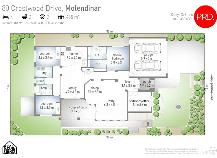 Floorplan of Homely house listing, 80 Crestwood Drive, Molendinar QLD 4214