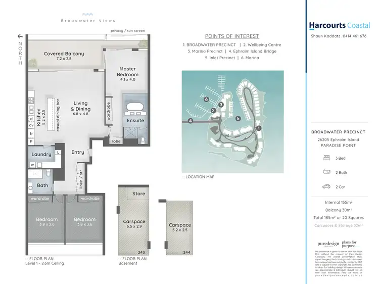Floorplan of Homely apartment listing, 26205 Ephraim Island, Paradise Point QLD 4216