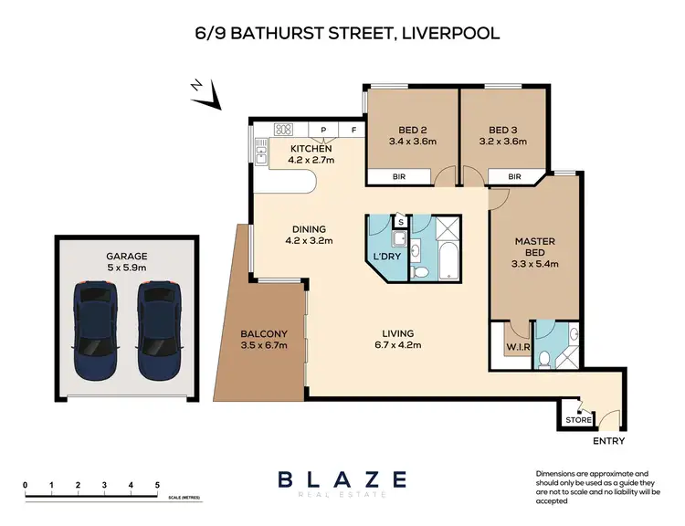 Floorplan of Homely unit listing, 6/9 Bathurst Street, Liverpool NSW 2170
