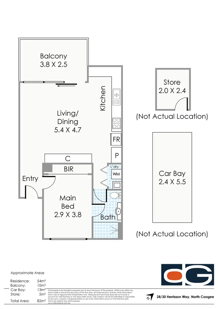 Floorplan of Homely apartment listing, 28/30 Heirisson Way, North Coogee WA 6163