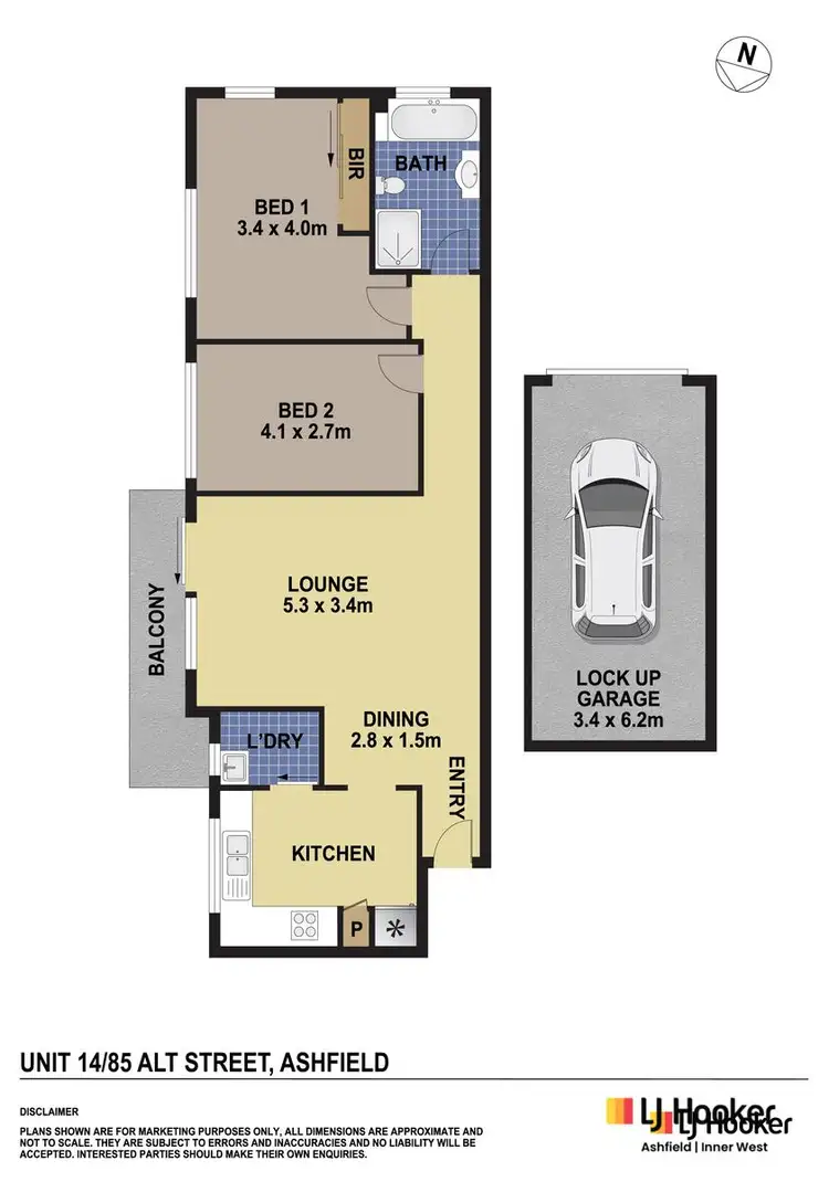 Floorplan of Homely apartment listing, 14/85 Alt Street, Ashfield NSW 2131