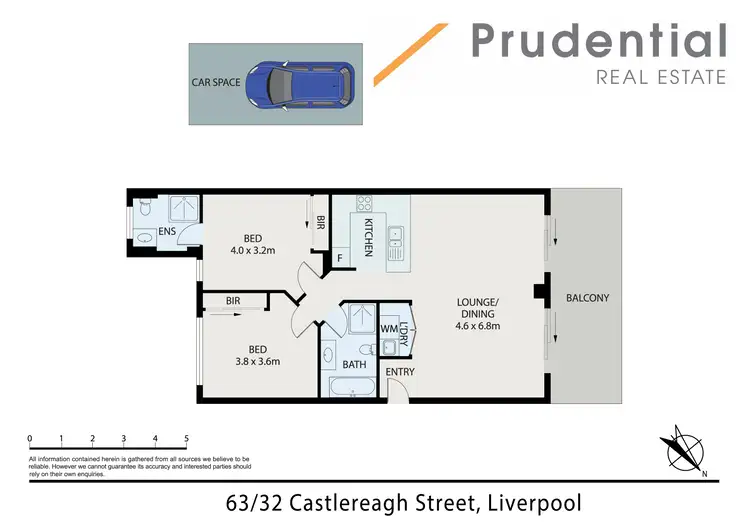 Floorplan of Homely unit listing, 63/32 Castlereagh Street, Liverpool NSW 2170
