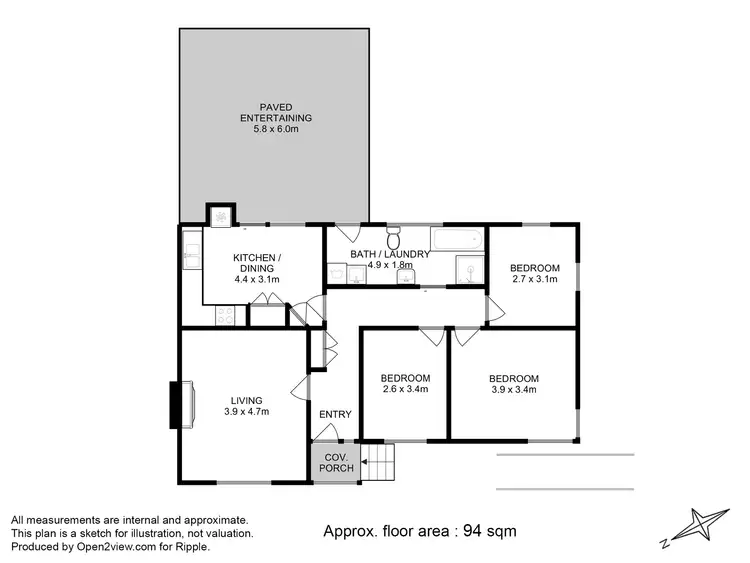 Floorplan of Homely house listing, 7 Garden Grove, West Moonah TAS 7009