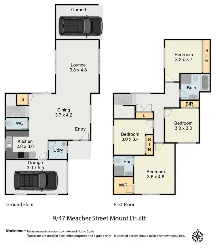 Floorplan of Homely townhouse listing, 9/47 Meacher Street, Mount Druitt NSW 2770
