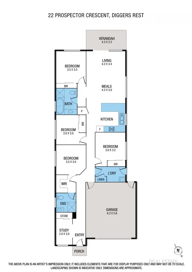 Floorplan of Homely house listing, 22 Prospector Crescent, Diggers Rest VIC 3427