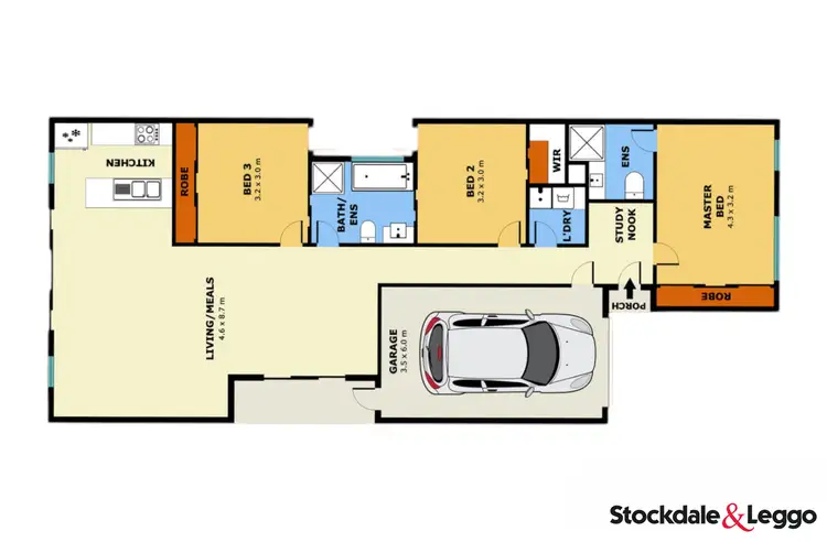 Floorplan of Homely townhouse listing, 66A Tyquin Street, Laverton VIC 3028