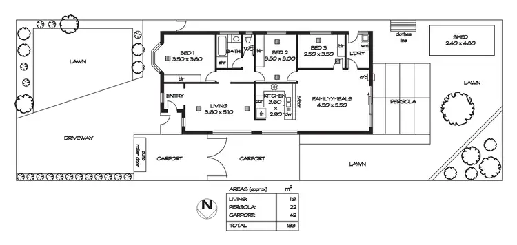 Floorplan of Homely house listing, 3 Page Street, Hampstead Gardens SA 5086