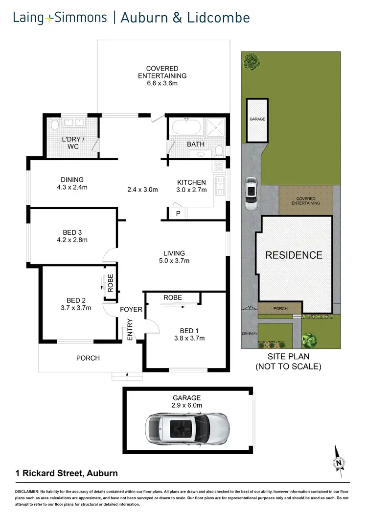 Floorplan of Homely house listing, 1 Rickard St, Auburn NSW 2144