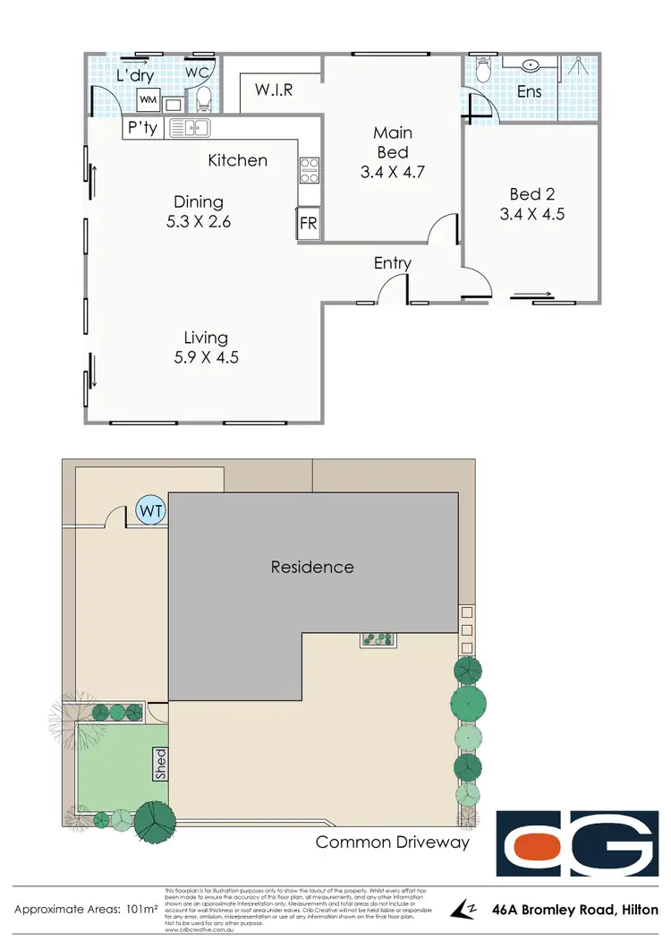 Floorplan of Homely house listing, 46A Bromley Road, Hilton WA 6163
