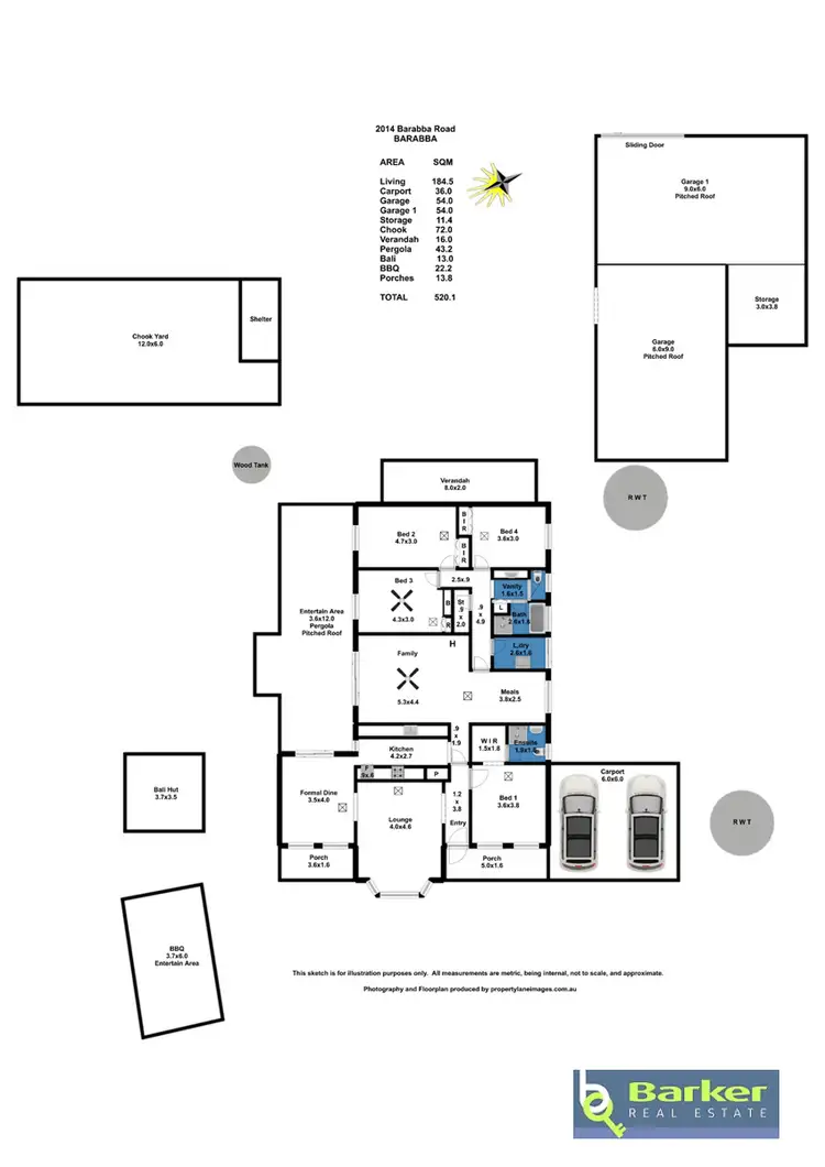 Floorplan of Homely house listing, 2014 Barabba Road, Barabba SA 5460