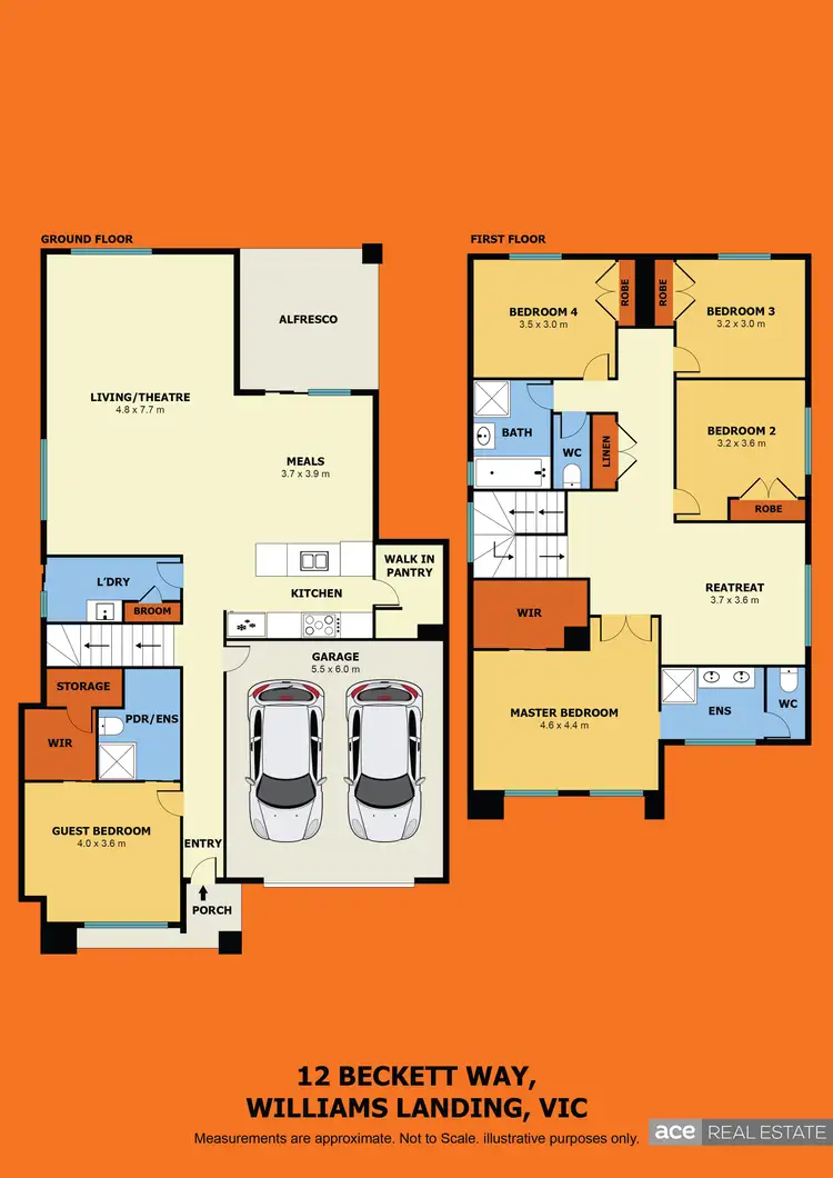 Floorplan of Homely house listing, 12 Beckett Way, Williams Landing VIC 3027