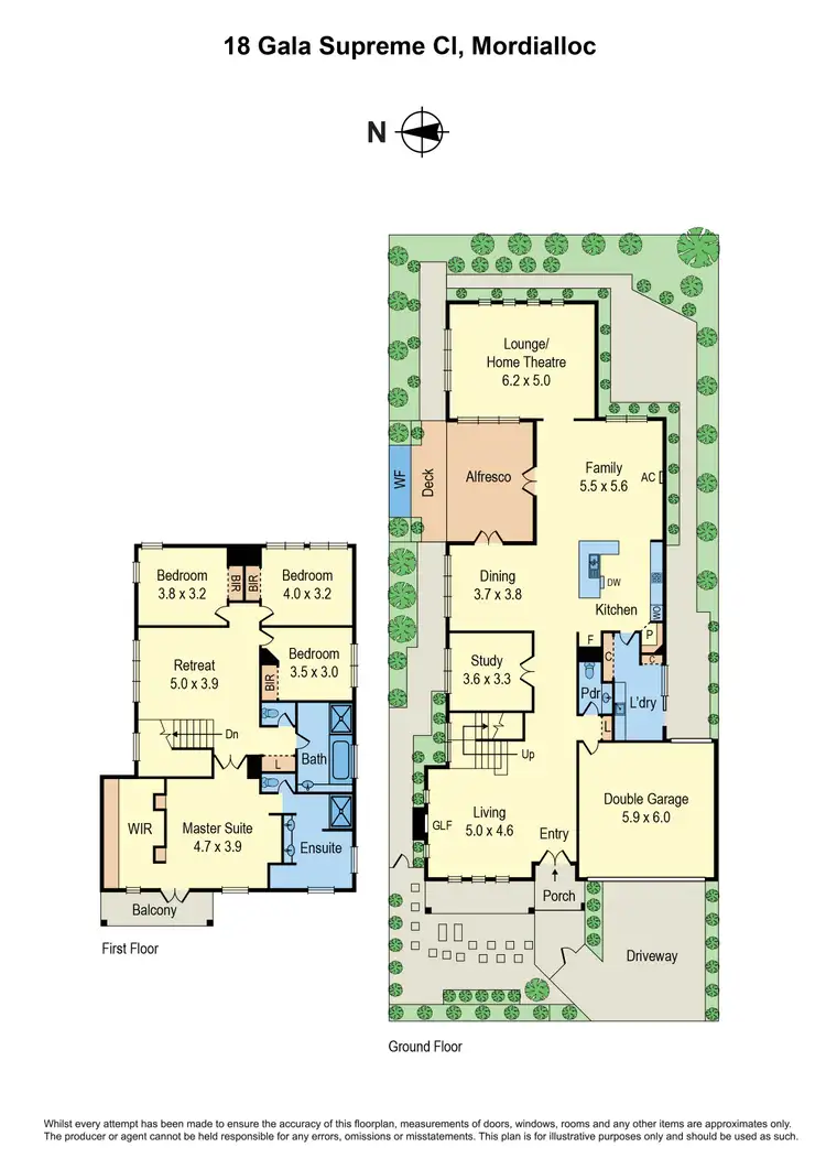 Floorplan of Homely house listing, 18 Gala Supreme Close, Mordialloc VIC 3195