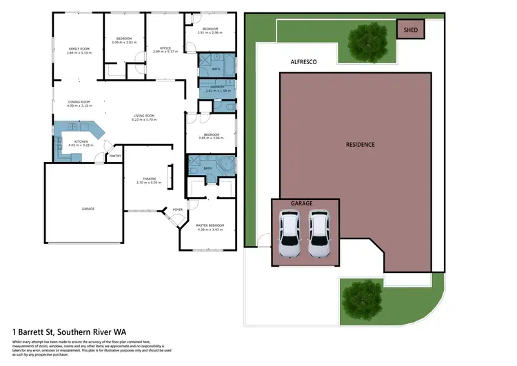 Floorplan of Homely house listing, 1 Barrett Street, Southern River WA 6110