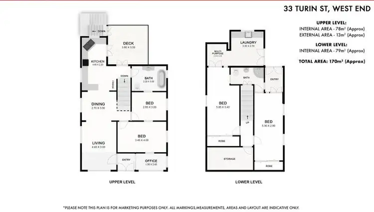 Floorplan of Homely house listing, 33 Turin Street, West End QLD 4101