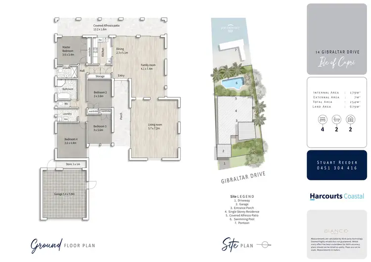 Floorplan of Homely house listing, 14 Gibraltar Drive, Isle Of Capri QLD 4217
