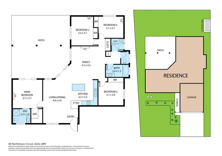 Floorplan of Homely house listing, 44 Northshore Circuit, Idalia QLD 4811