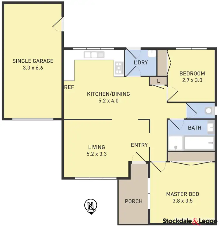 Floorplan of Homely unit listing, 7/95-97 Mickleham Road, Tullamarine VIC 3043