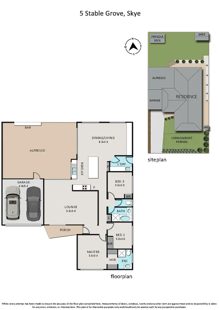 Floorplan of Homely house listing, 5 Stable Grove, Skye VIC 3977