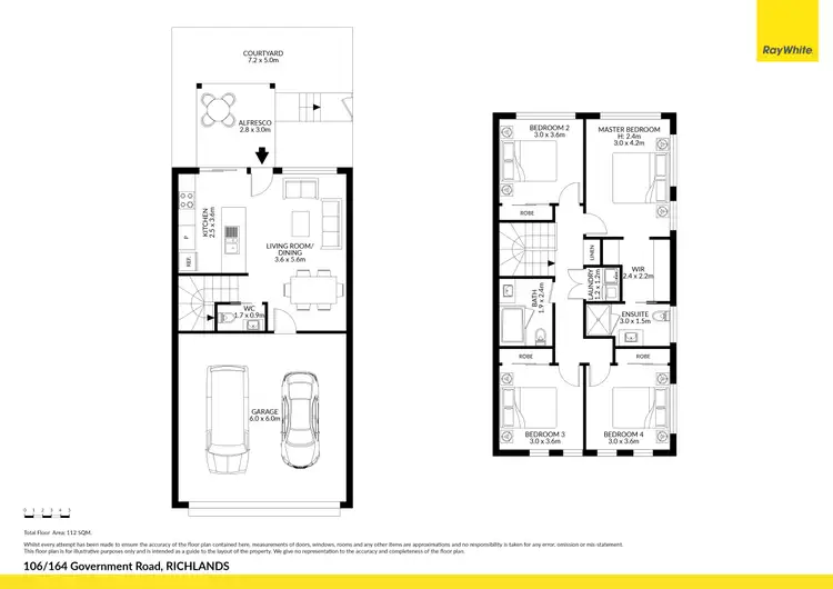 Floorplan of Homely townhouse listing, 106/164 Government Road, Richlands QLD 4077