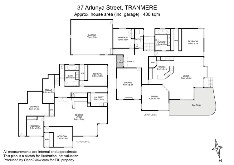 Floorplan of Homely house listing, 37 Arlunya Street, Tranmere TAS 7018