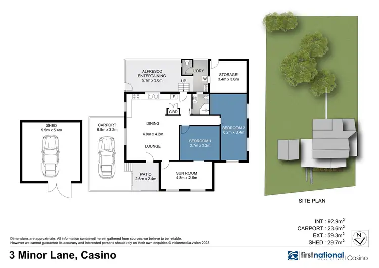Floorplan of Homely house listing, 3 Minor Lane, Casino NSW 2470