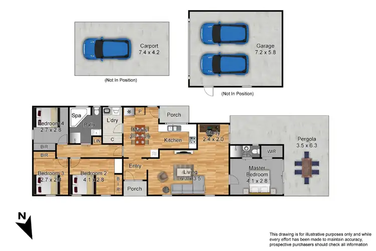 Floorplan of Homely house listing, 1 Highland Avenue, Hampton Park VIC 3976