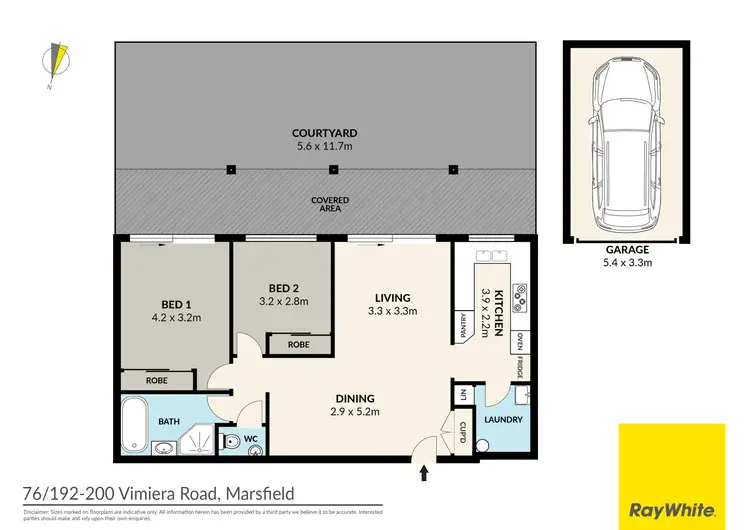 Floorplan of Homely apartment listing, 76/192-200 Vimiera Road, Marsfield NSW 2122
