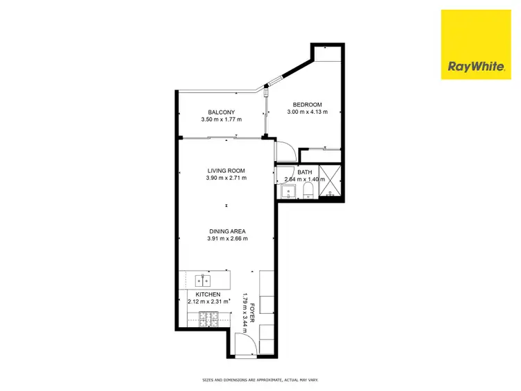Floorplan of Homely apartment listing, 1111/9 Christie St, South Brisbane QLD 4101